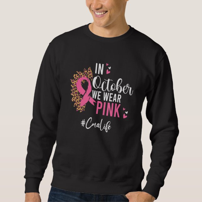 Sweatshirt Assistant Médicale Certifié Cma En Octobre Nous Po (Devant)