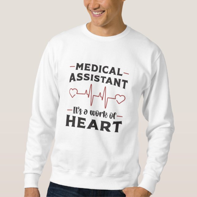 Sweatshirt Assistant Médicale Médecine cardiaque (Devant)