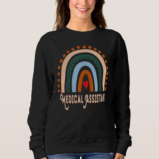 Sweatshirt Assistant Médicale Rainbow Appréciation essentiell (Devant)