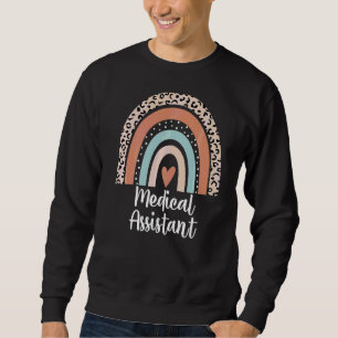 Sweatshirt Assistant Médicale Rainbow Leopard Docteur Nurse N