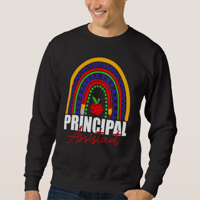 Sweatshirt Assistant principal Arc en arc-en-arc Titre du tra (Devant)