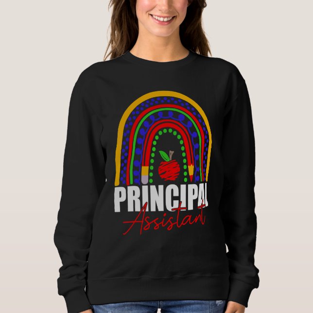 Sweatshirt Assistant principal Arc en arc-en-arc Titre du tra (Devant)