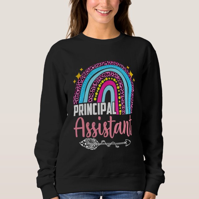 Sweatshirt Assistant principal Arc en arc-en-arc Titre du tra (Devant)