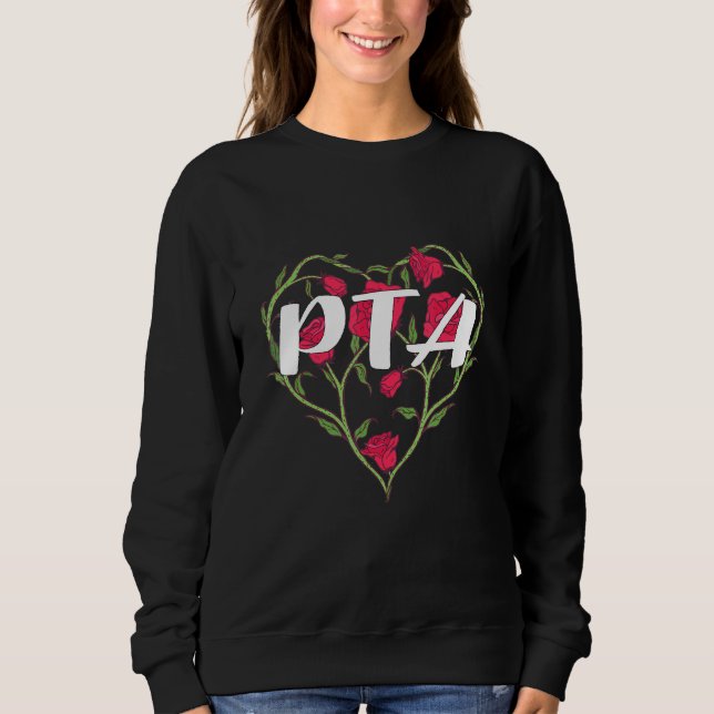Sweatshirt Assistant Rose cardiaque PTA (Devant)