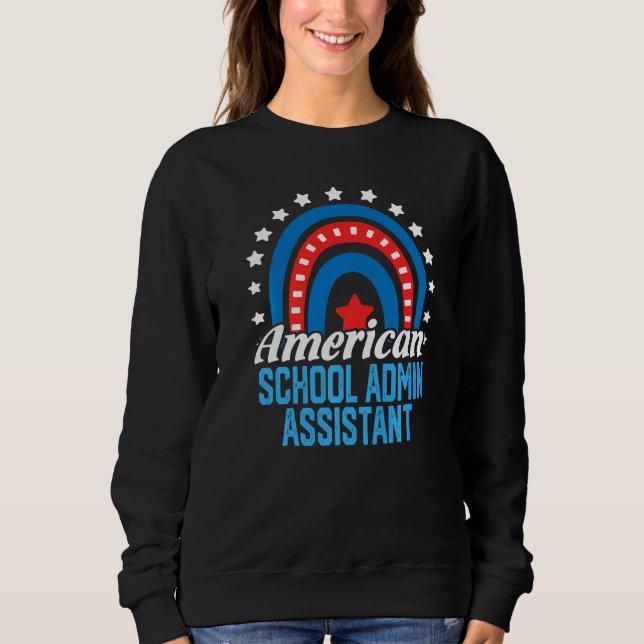 Sweatshirt Assistante administrative de l'école américaine Dr (Devant)