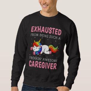 Sweatshirt Assistante de soins infirmière licorne aide-soigna