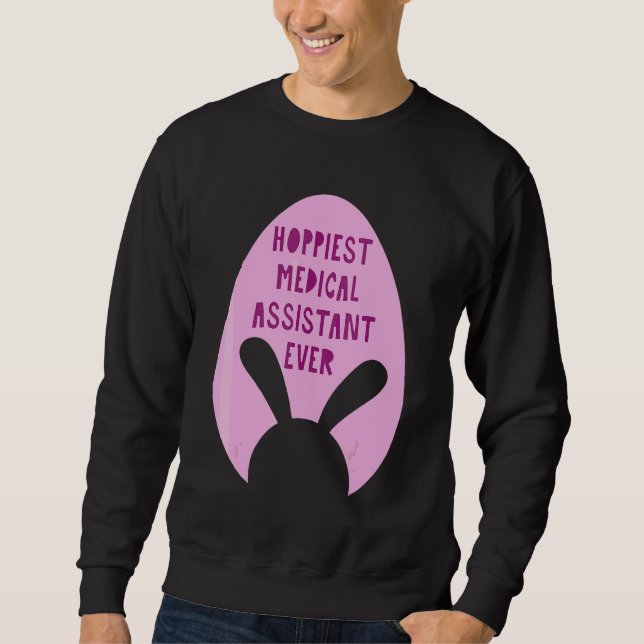 Sweatshirt Assistante médicale la plus heureuse du monde Prof (Devant)