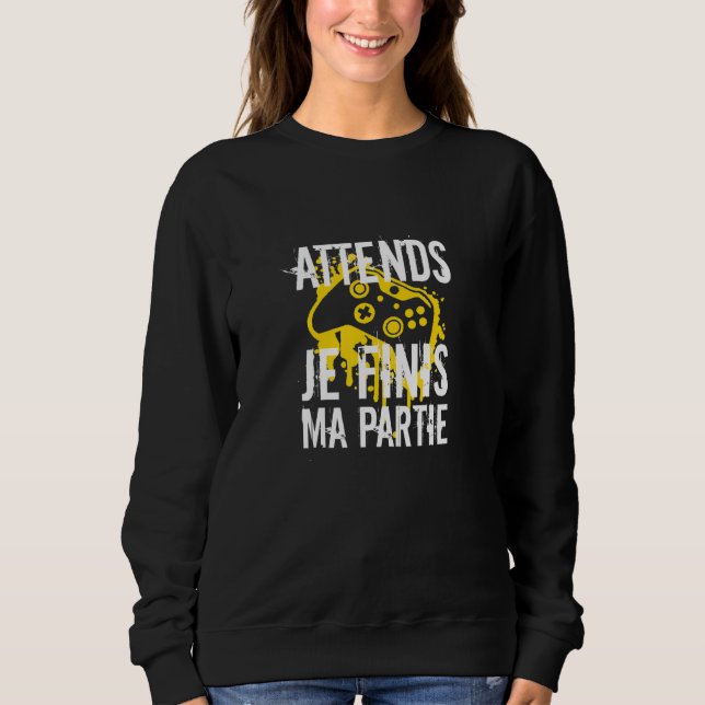 Sweatshirt Assiste à Je Finis Ma fête (Devant)