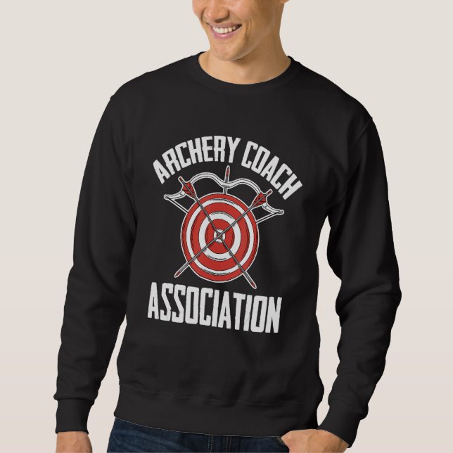 Sweatshirt Association d'Entraîneur de Tir à l'Arc  Archer Bo (Devant)
