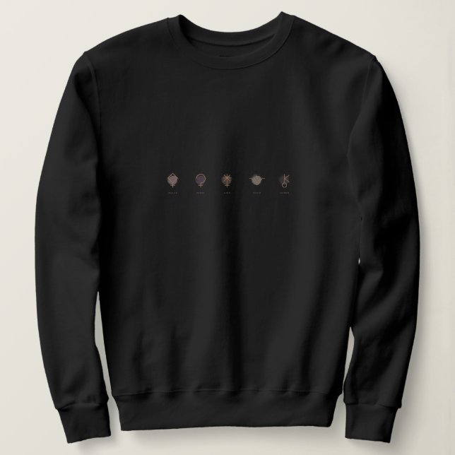 Sweatshirt Astéroïdes Zodiac (Design devant)