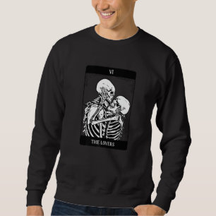 Sweatshirt Astrologie Carte Tarot Vintage Horreur crâne Occ