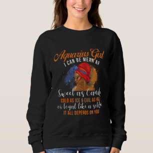Sweatshirt Astrologie de la fille Aquarius Horoscope SIGNE Zo