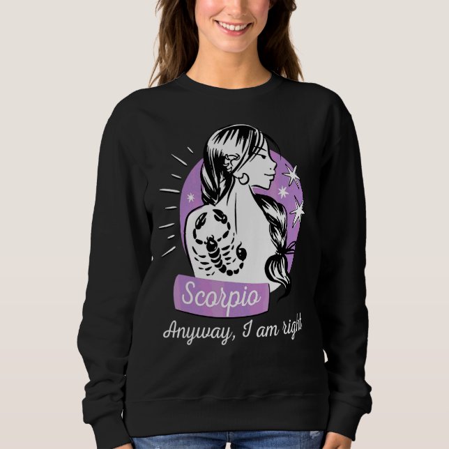 Sweatshirt Astrologie Dit Scorpion SIGNE Zodiaque (Devant)