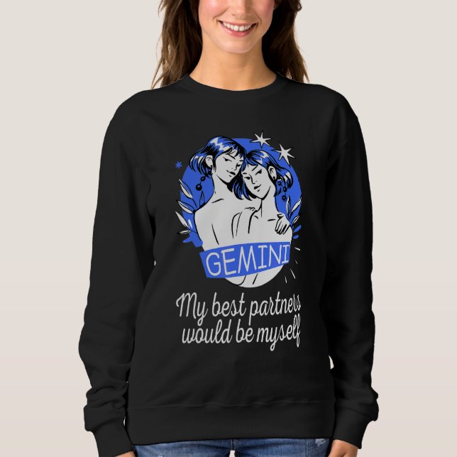 Sweatshirt Astrologie Signe Zodiaque Gemini (Devant)