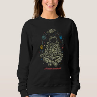 Sweatshirt Astronaut And Planets For Yoga Fans