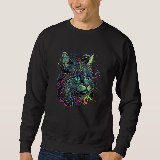 Sweatshirt Astronaut Cat Space Cat Galaxy Kitten 1 (Devant)