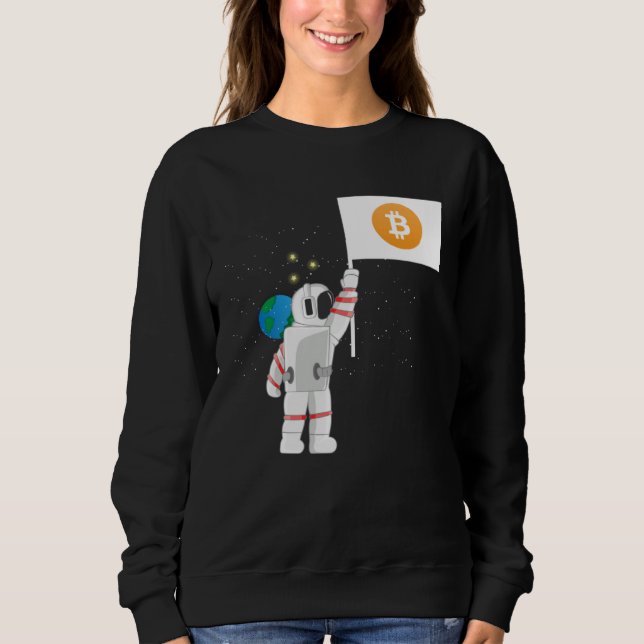 Sweatshirt Astronaut Crypto Cryptocurrencies Crypto Trader (Devant)