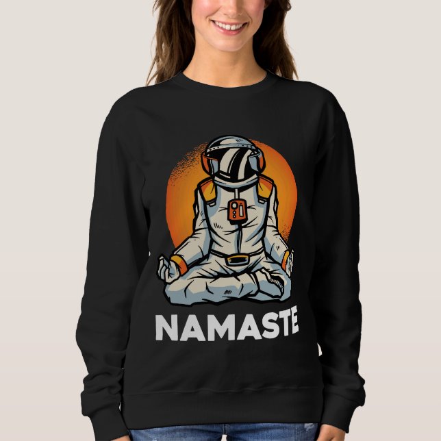 Sweatshirt Astronaut Namaste (Devant)