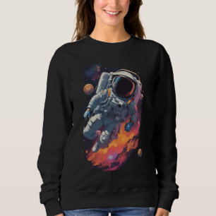 Sweatshirt Astronaut perdu en Galaxie Arrière - plan