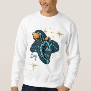 Sweatshirt Astronaut Premium esthétique avec étoiles Hommes
