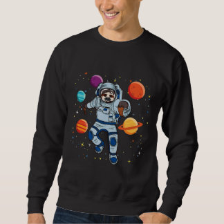 Sweatshirt Astronaut Sloth Dans L'Espace
