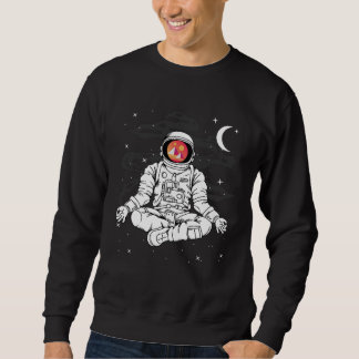 Sweatshirt Astronaut Yoga Decentraland MANA Coin To The Moon 