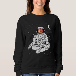 Sweatshirt Astronaut Yoga Decentraland MANA Coin To The Moon 