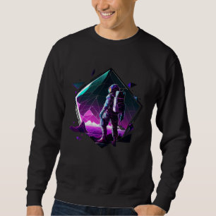 Sweatshirt Astronaute dans l'esthétique spatiale de la planèt