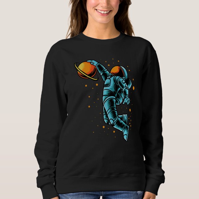 Sweatshirt Astronaute de basket-ball pour enfants (Devant)