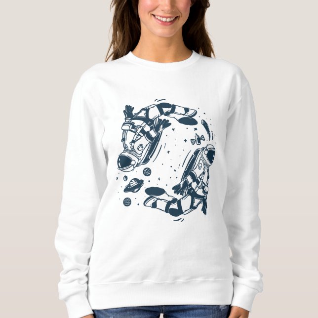 Sweatshirt Astronaute de Yin Yang (Devant)
