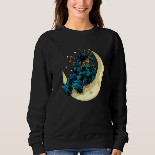 Sweatshirt Astronaute Jouant Des Violons Sur La Lune Cosmonau