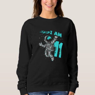 Sweatshirt Astronaute Planète Vaisseau spatial Joyeux 11e an