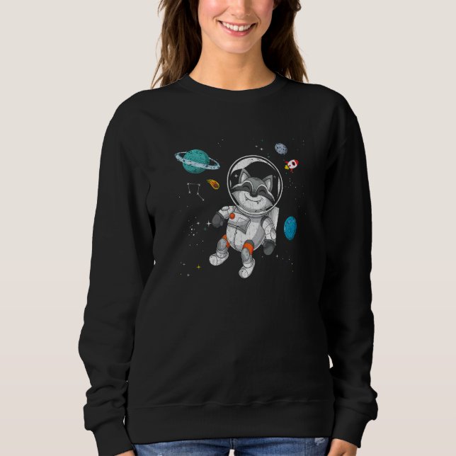 Sweatshirt Astronaute scientifique des animaux forestiers spa (Devant)