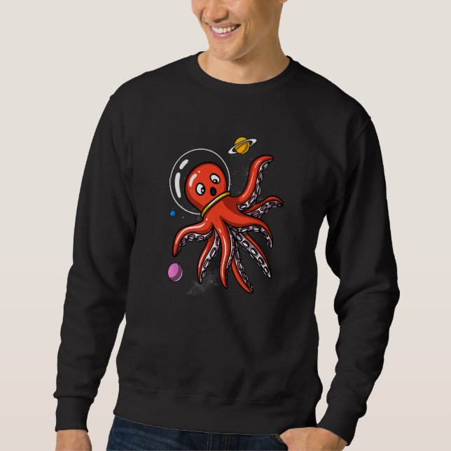 Sweatshirt Astronaute spatiale Octopus Science-fiction (Devant)