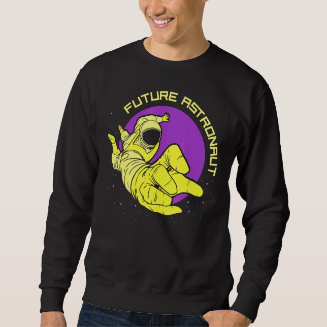 Sweatshirt Astronomie Astronome Futur Rocket Space Planètes (Devant)