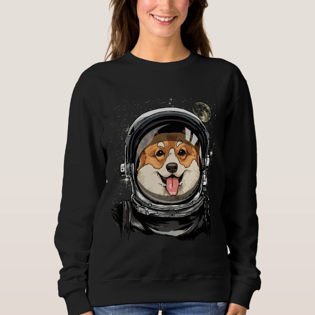 Sweatshirt Astronomie de l'exploration spatiale des chiens de (Devant)