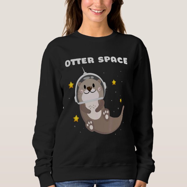 Sweatshirt Astronomie d'Otter Space Astronaut (Devant)