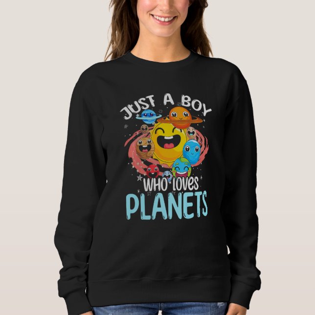 Sweatshirt Astronomie Garçons Astronome Science Espace extra- (Devant)