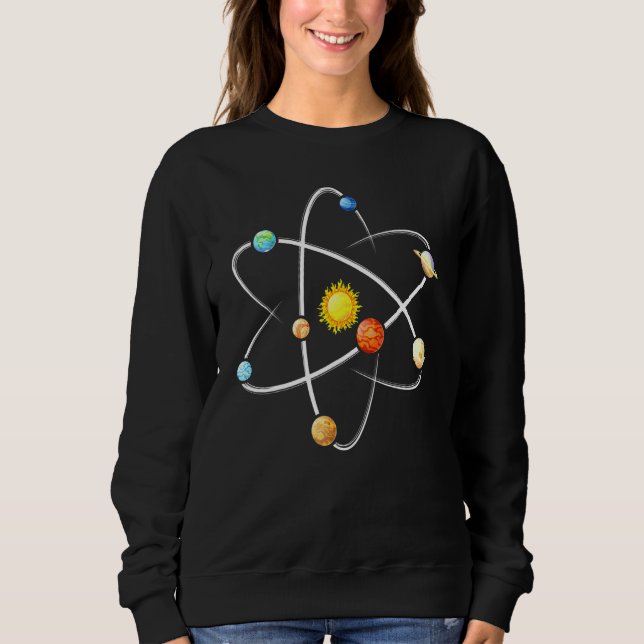Sweatshirt Astrophysicis Planètes Newtons Berceau (Devant)
