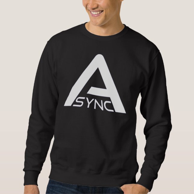 Sweatshirt ASYNC - Backrooms Pixels Research (Devant)