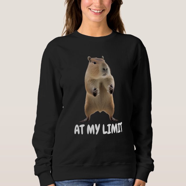 Sweatshirt At My Limit Angry Capybara (Devant)