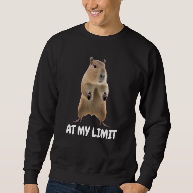 Sweatshirt At My Limit Angry Capybara (Devant)