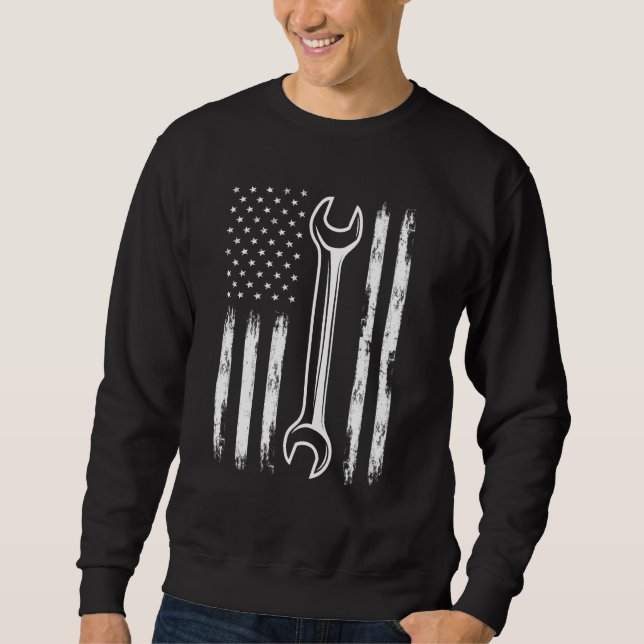 Sweatshirt Atelier de mécanique de voiture cool Outils USA Dr (Devant)