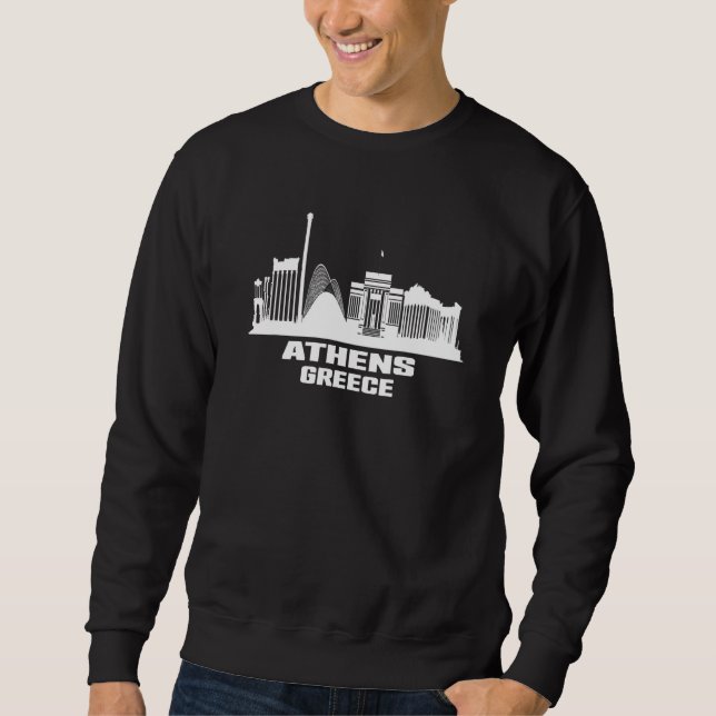 Sweatshirt Athènes Grèce Skyline Grecs Cityscape grecque (Devant)