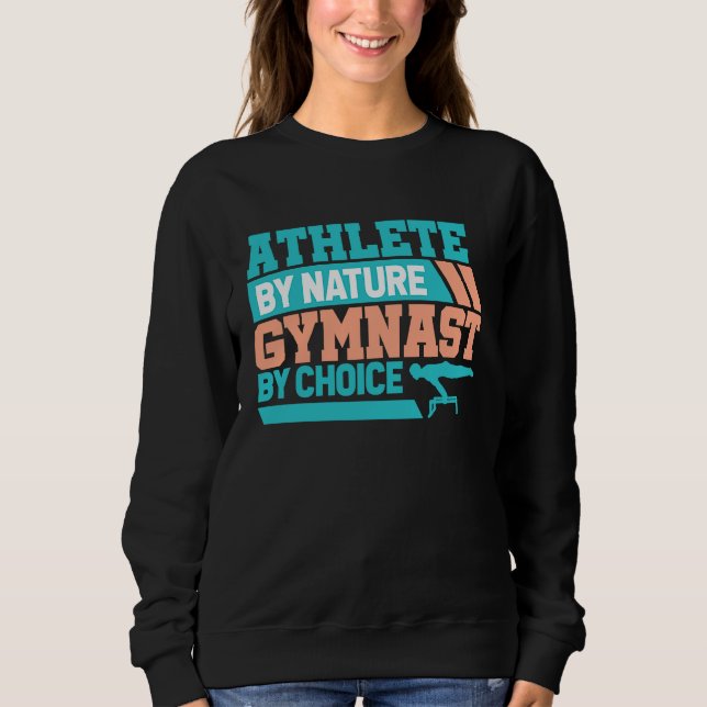 Sweatshirt Athlete by Nature and Gymnast  Aerobic step & Gymn (Devant)