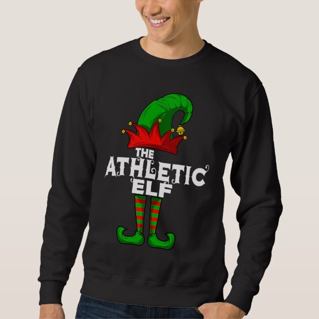 Sweatshirt ATHLETIC Elf Family Christmas Group Matching PJ (Devant)