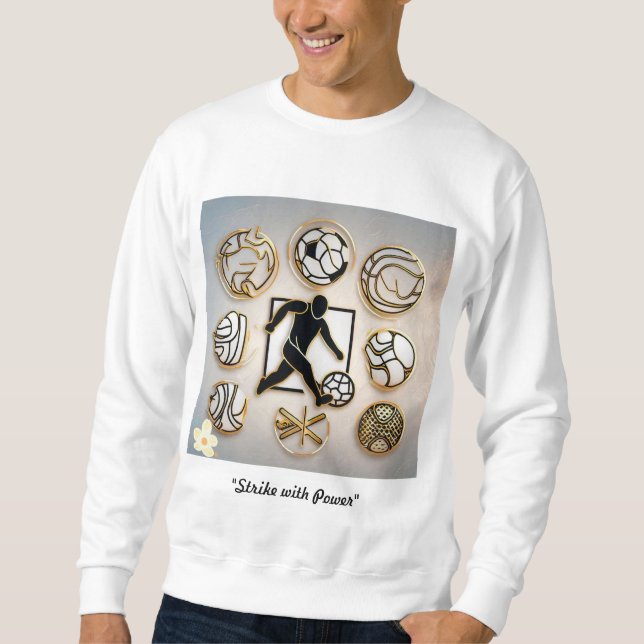 Sweatshirt "Athlétisme Golden Edge" (Devant)