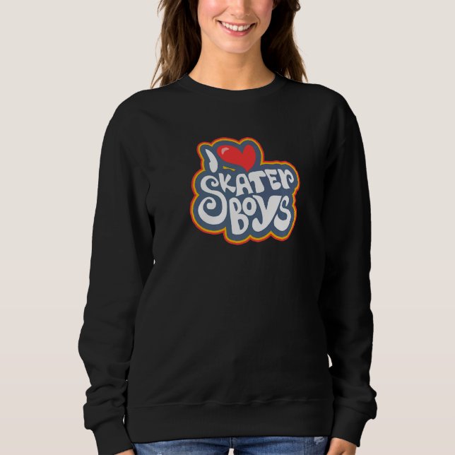 Sweatshirt Atlanta Georgia Loves Skater Boys Women Girls Skat (Devant)
