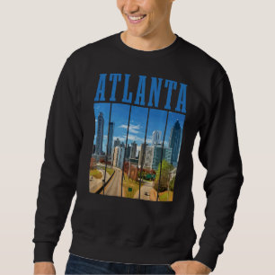 Sweatshirt Atlanta Skyline Atl Georgia Vintage Pride