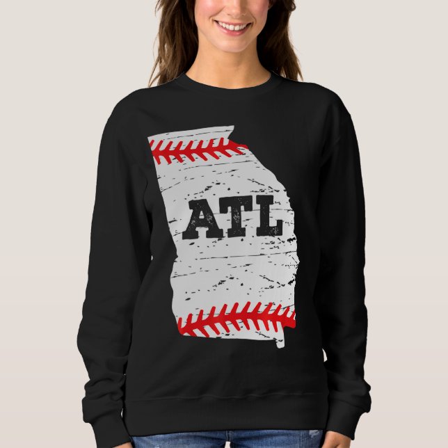 Sweatshirt Atlanta Softall Map Atlanta Softball Maman Papa (Devant)